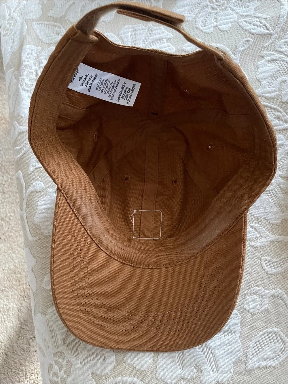 Carhartt Tan/Brown Canvas Child Baseball Cap